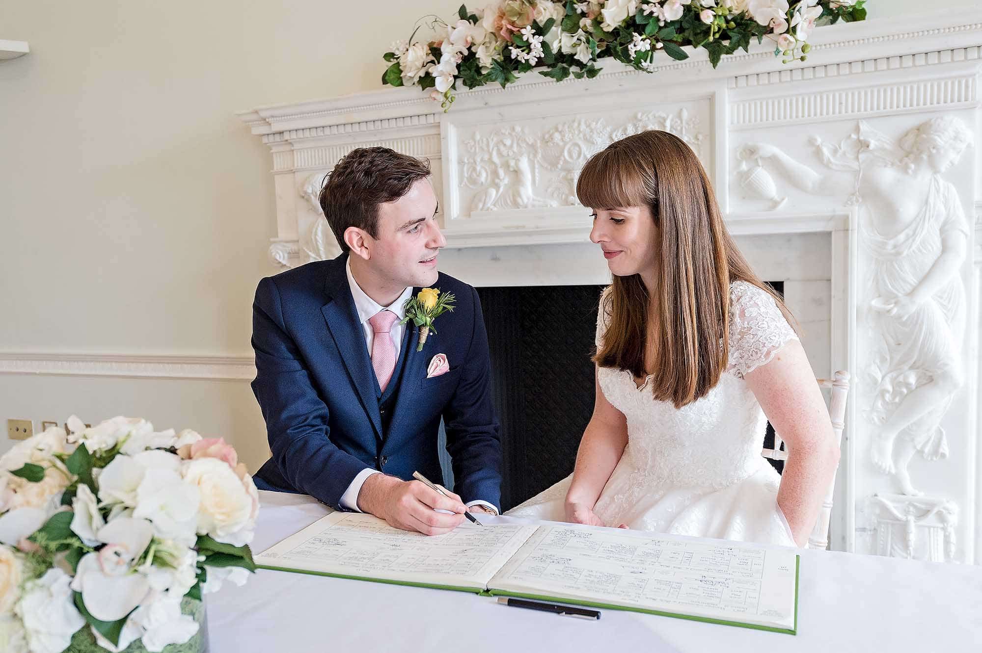 Signing of Register - Asia House Wedding Photography London